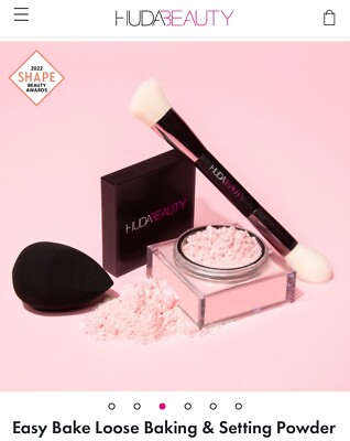 SEALED CHERRY BLOSSOM cake Easy Bake Loose Setting Powder by Huda
