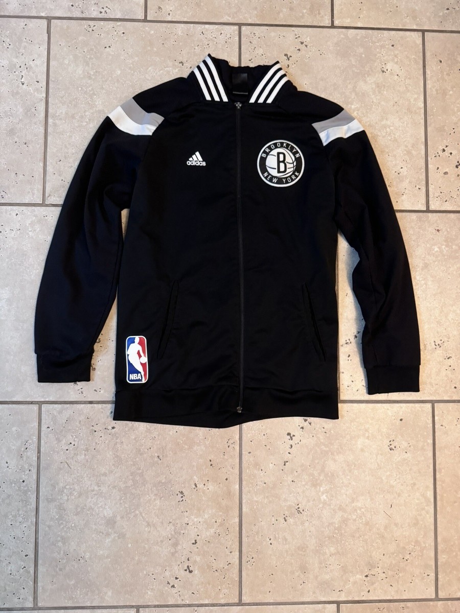 Adidas Brooklyn Nets On Court Jacket nba Warm Up Authentic Size M