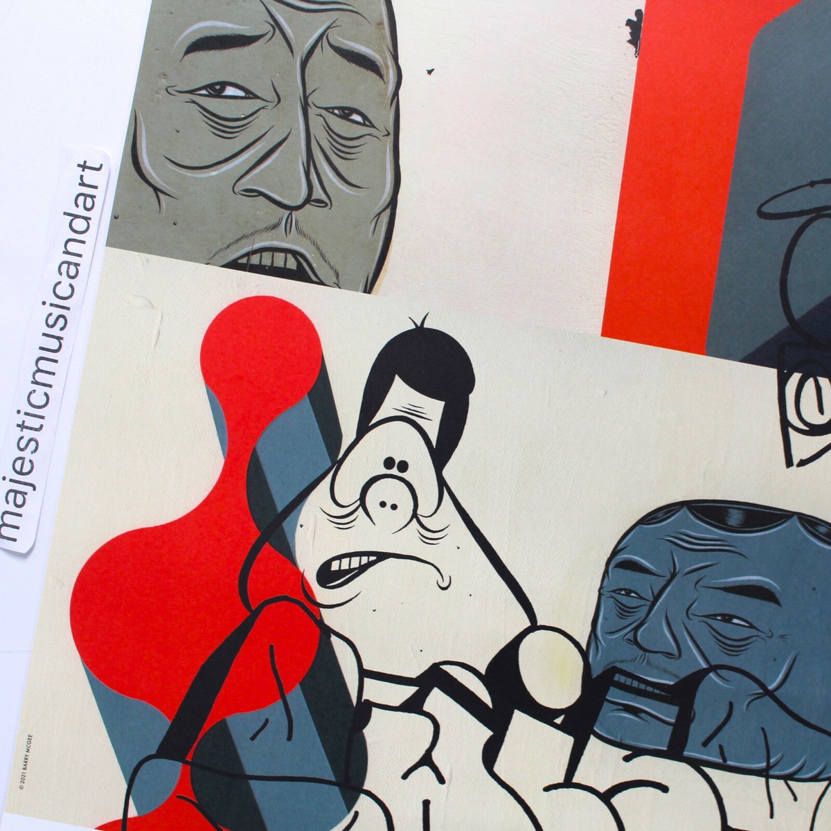 BARRY McGEE ORIGINAL 2021 EXHIBITION POSTER MARGARET KILGALLEN