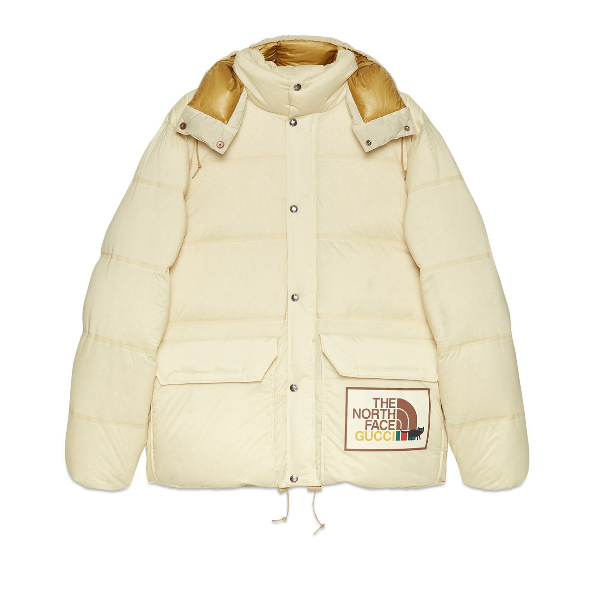 Authentic Men's The North Face X Gucci Sand Ripstop Down Puffer