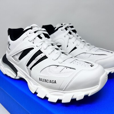 Size 12 - Adidas x Balenciaga Track Sneaker White Black for sale