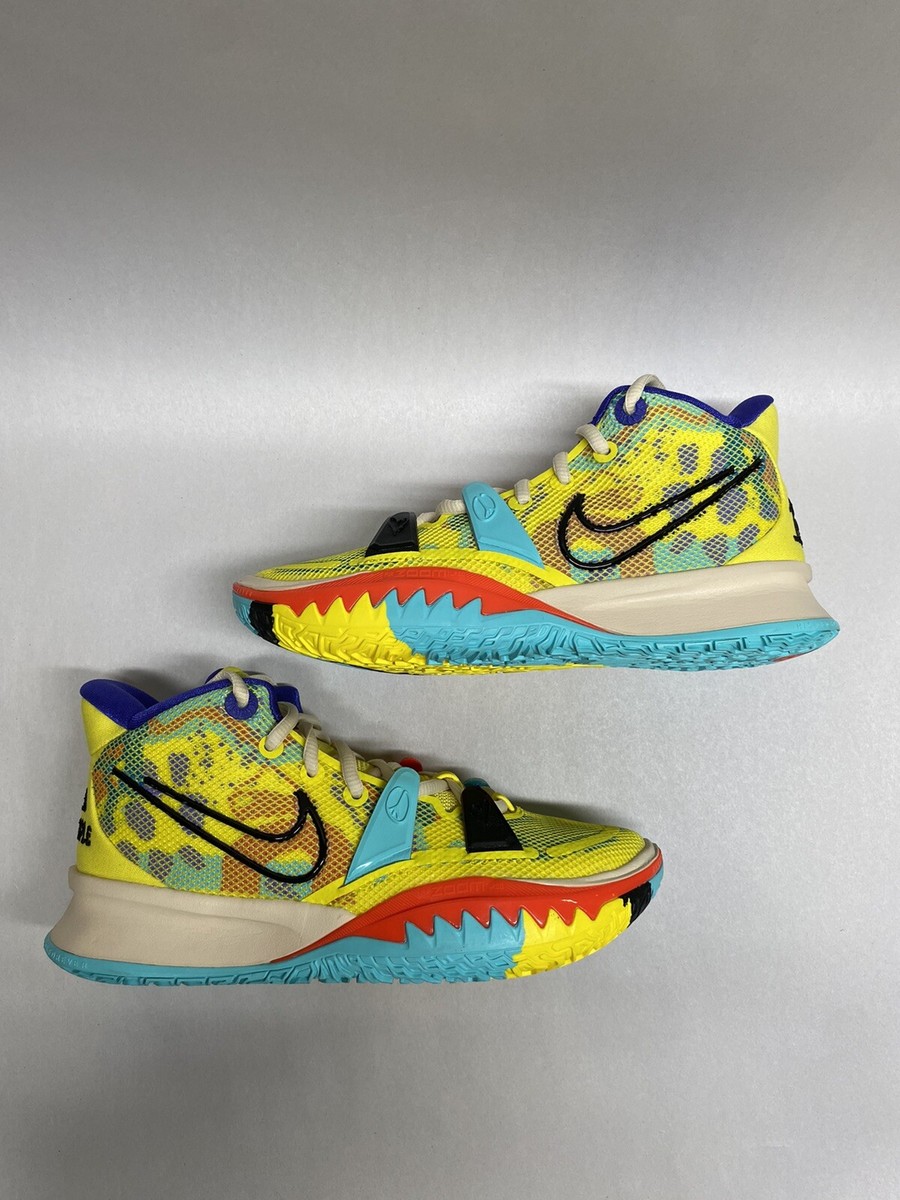 Nike Kyrie 7 “1 World 1 People” Yellow Strike CQ9326-700 Size 17
