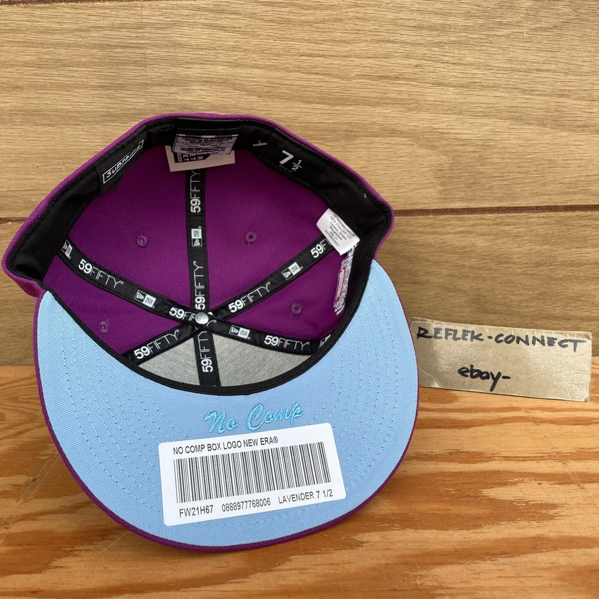 NWT SUPREME NEW ERA Box Logo Opening Day 2021 Grape Icy uv fitted