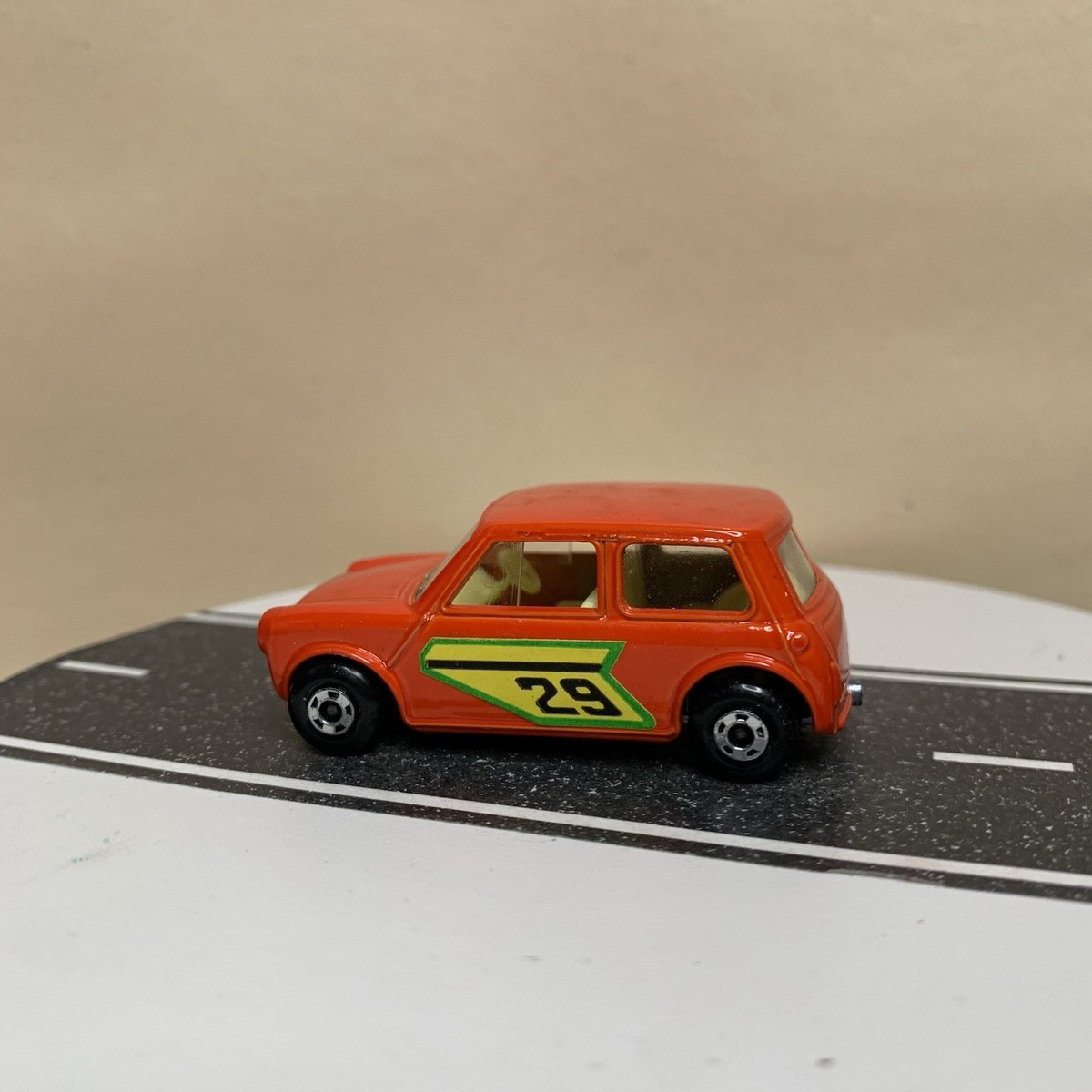 1970 Matchbox Lesney Superfast No. 29 Racing Mini Cooper Orange