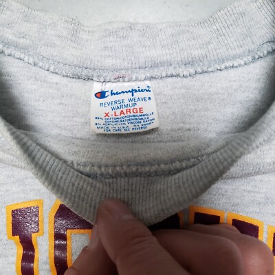 Vtg 80s CHAMPION Double Face Reverse Weave Sweatshirt Salisbury