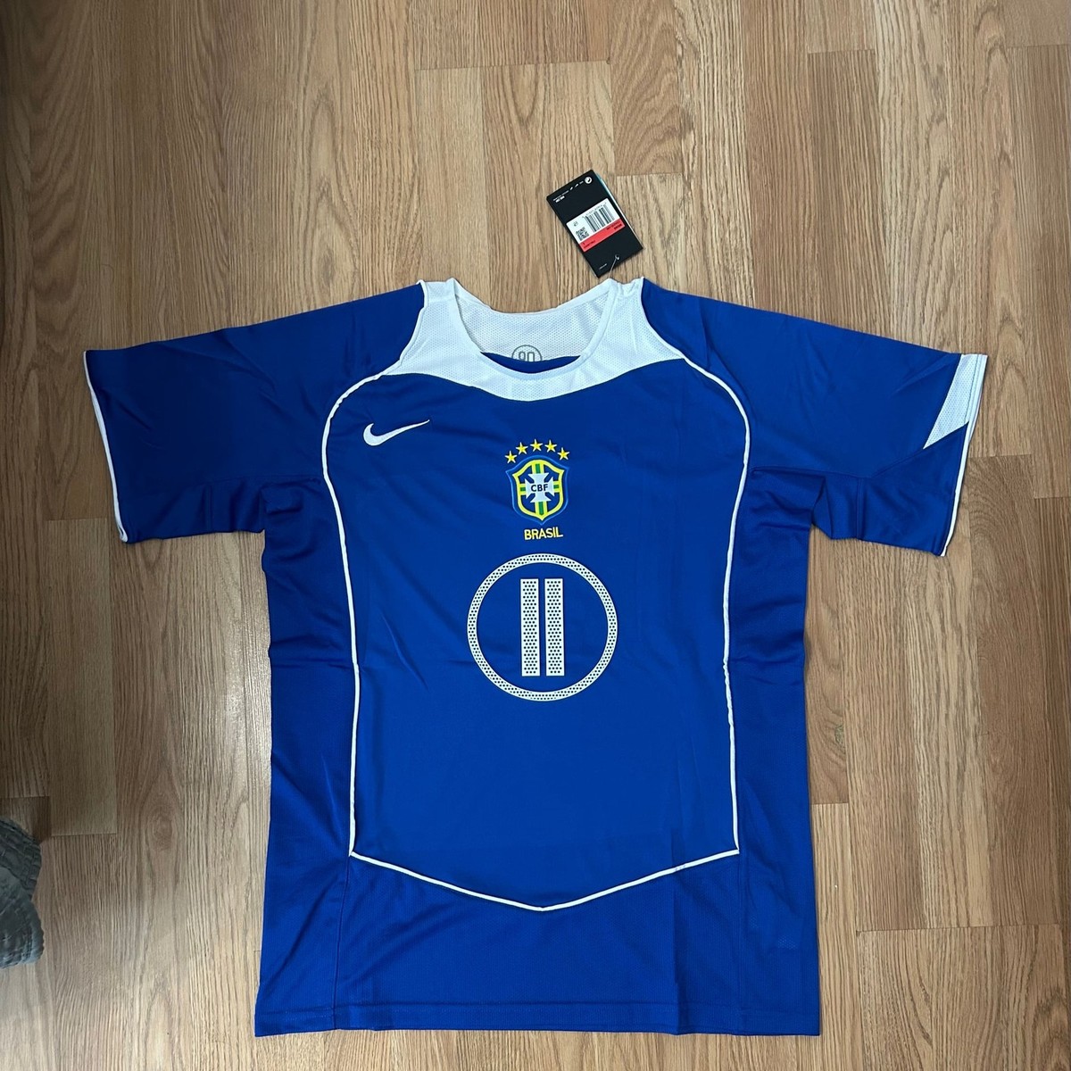 Nike Brazil 2004-2006 ROBINHO #11 Away Soccer Jersey | eBay