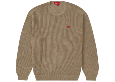 Supreme Small Box Ribbed Sweater FW23 Black Tan Royal Multi