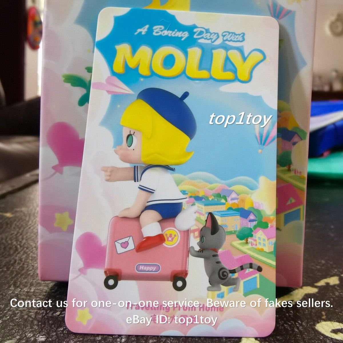 POP MART x MOLLY A Boring Day with Molly Travelling from Home Mini