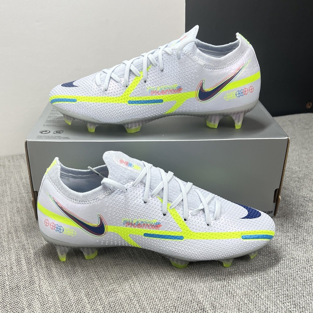Size 5.5 - Nike Phantom GT2 Elite FG Grey Volt for sale online | eBay