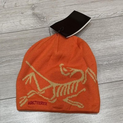 Arc'teryx Bird Head Toque Beanie Orange Merino Wool Authentic NWT
