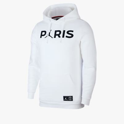 Nike Jordan Paris Saint-Germain PSG Hoodie White Size XXL BQ4200