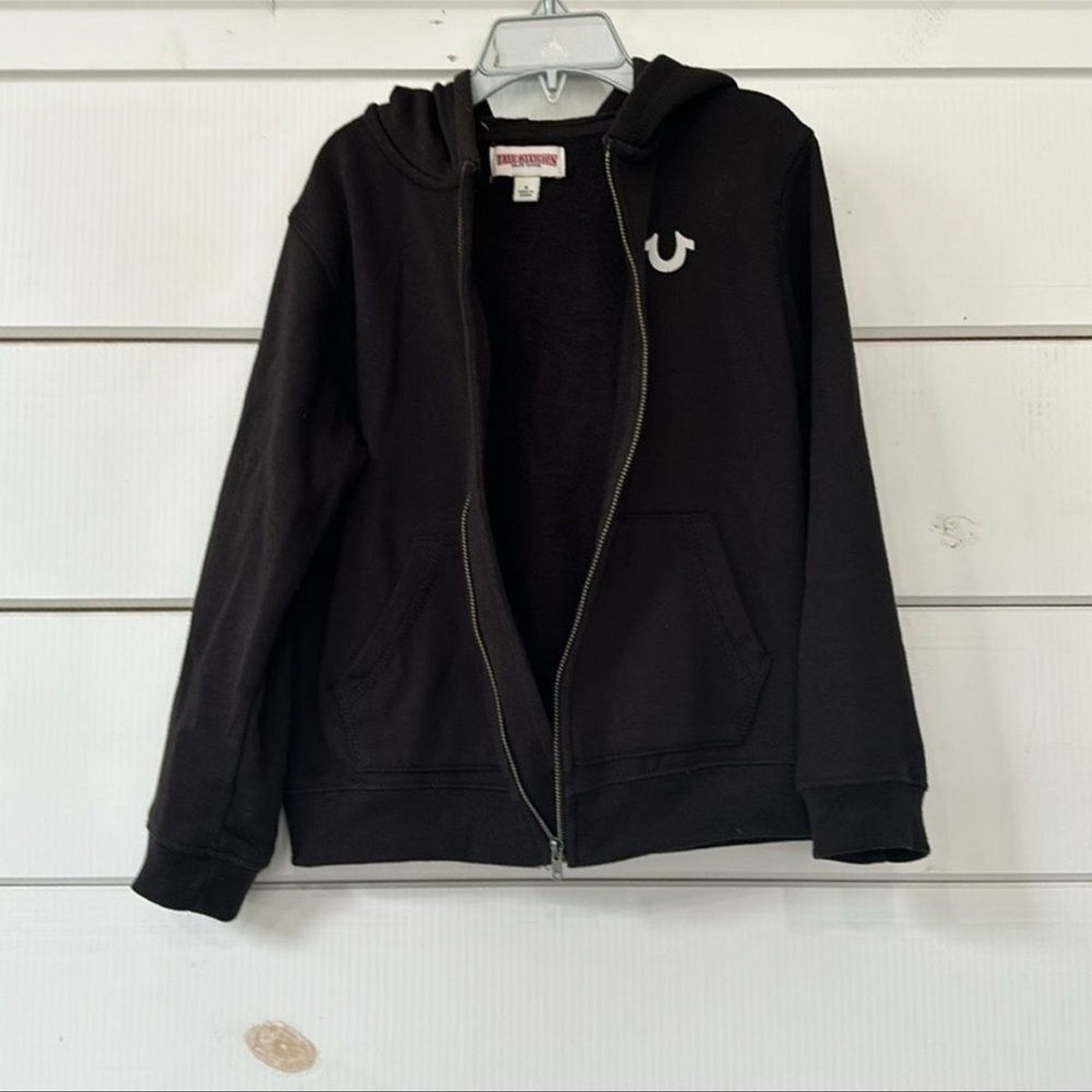True Religion Boys Horseshoe Zip Hoodie Black Size 6 | eBay