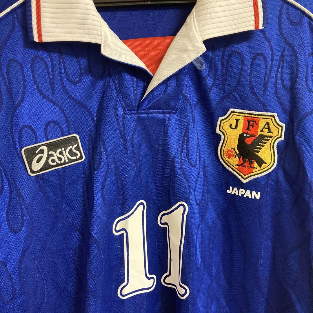 asics 正規品 1998 日本代表 炎 ユニフォーム アシックス 当時物