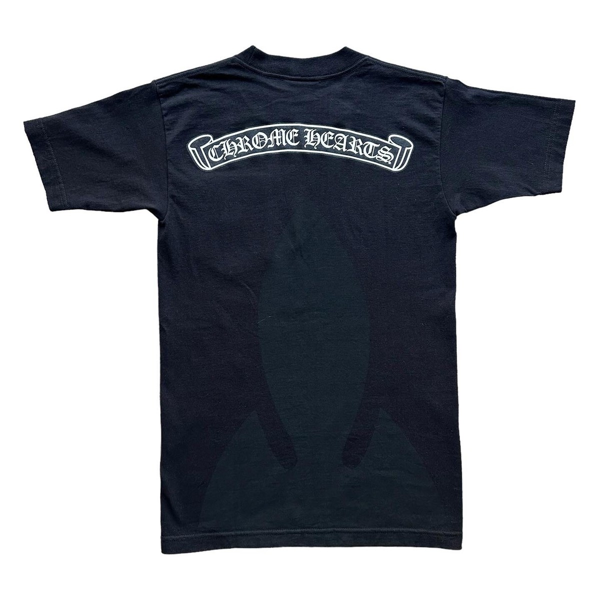Vintage Chrome Hearts Black scroll logo tee Size S | eBay