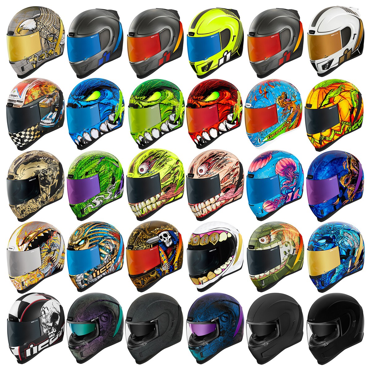Icon Airform Street Motorcycle Helmets - CHOOSE COLOR & SIZE | eBay