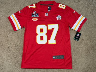 Kansas City Chiefs Travis Kelce #87 Superbowl Jersey Captain's