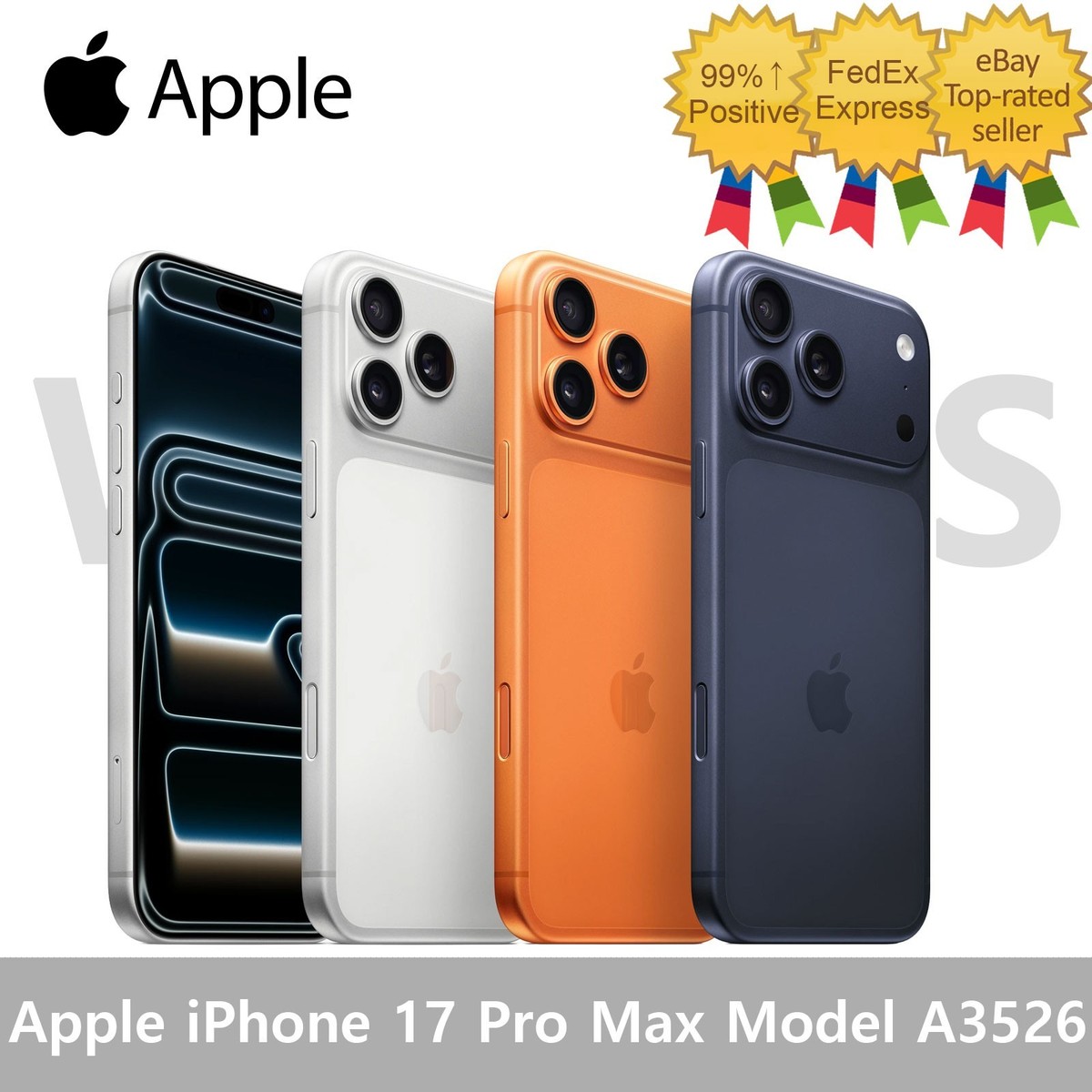 Apple iPhone 17 Pro Max - 1 TB - Cosmic Orange (Unlocked) for sale