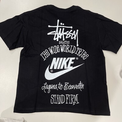 Nike X Stussy The Wide World Tribe T-Shirt Black S | eBay