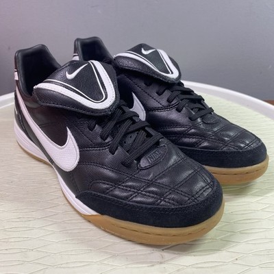 Nike Tiempo Mystic 3 IC Mens Black&White Soccer Sneakers Shoes