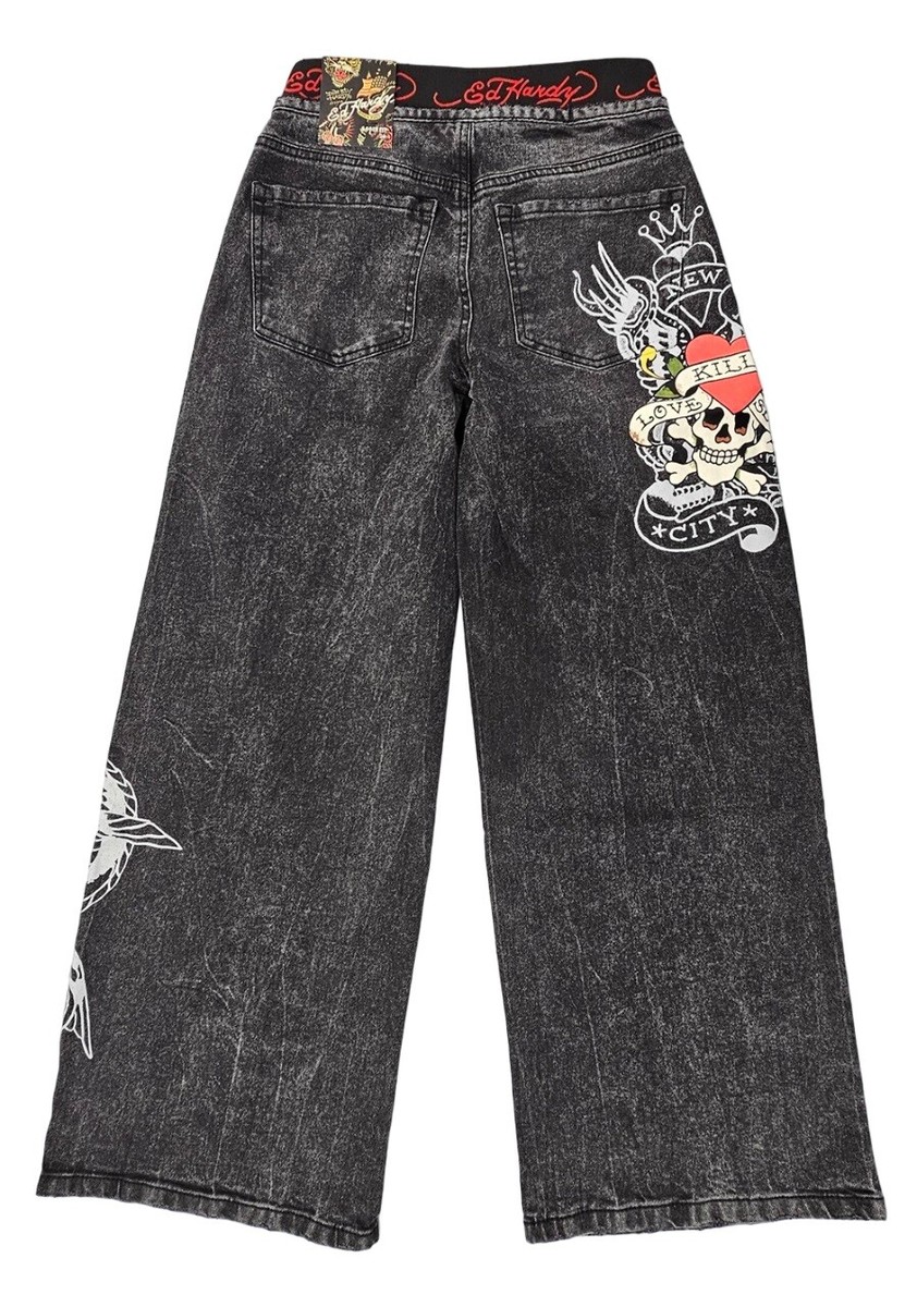 Ed Hardy LKS Dragon Front Zip Jean Pants - WEHD8700-1 | eBay