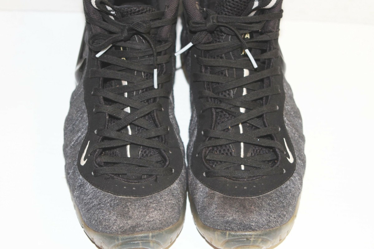 Nike Air Foamposite Pro Tech Wool Fleece Black Grey Heather Men's