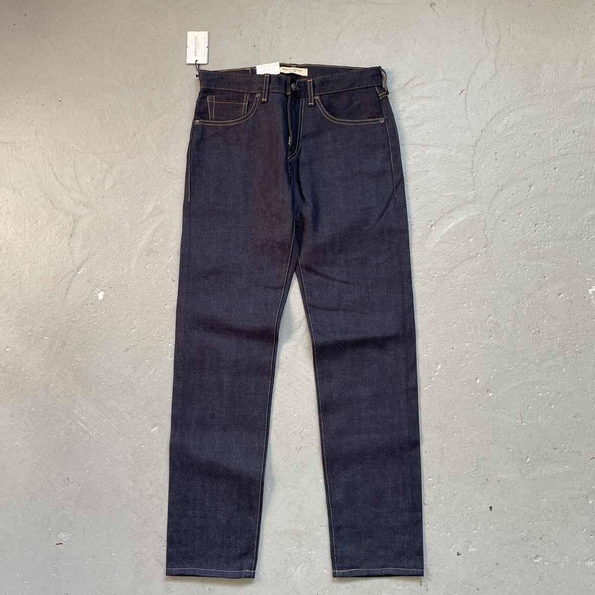 Levis Made & Crafted Selvedge Dark Blue Denim Jeans Shuttle 29x34