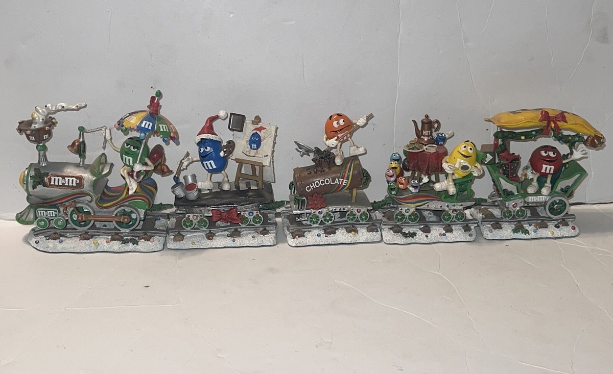 Vintage Danbury Mint The M&M's Holiday Express 5 Piece Christmas