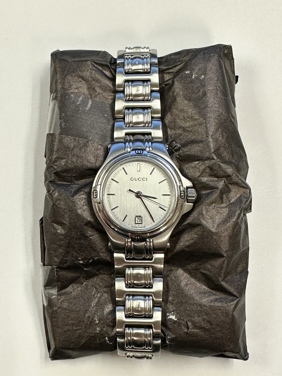 gucci womens watch stainless steel 9040L 26mm in Original Box | eBay