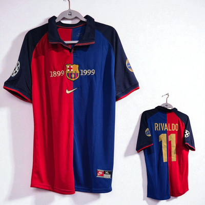 Barcelona FC Home - UEFA Champion League 99/00 - RIVALDO # 11