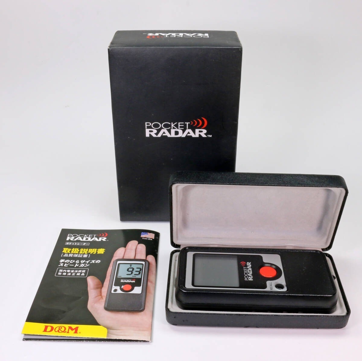 POCKET RADARポケットレーダーPR1000スピードガン D&M POCKET RADAR