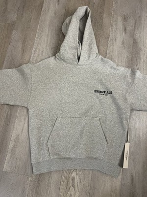 NEW Fear of God Essentials Dark Oatmeal Gray Hoodie Size Small