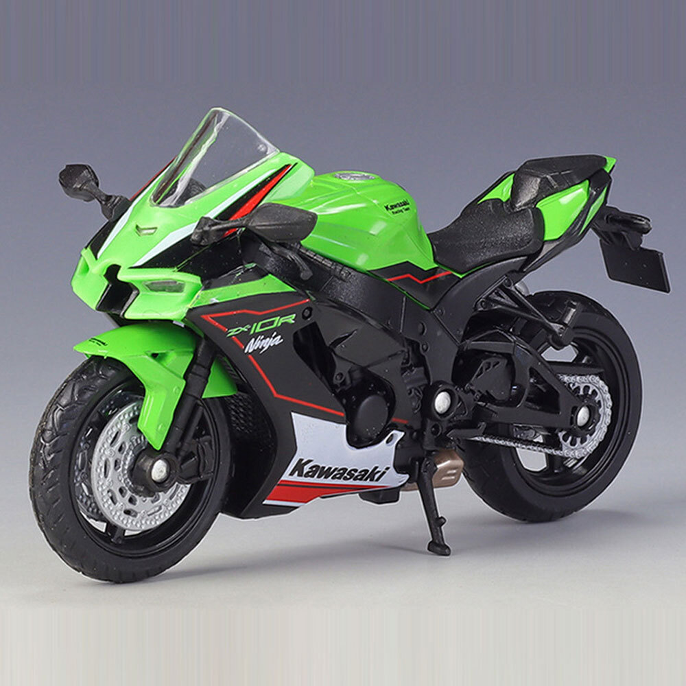 1:18 2021 Kawasaki Ninja ZX-10R Diecast Motorcycle Model Toys