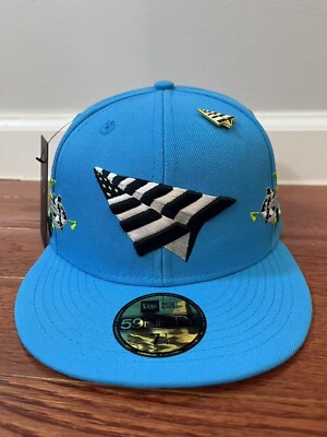 New Era X Paper Plane Blue Fanatic Roses Embroidered 59Fifty