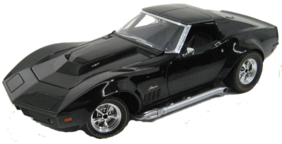CAROUSEL 1 #4608 L-88 1969 DAYTONA Black Corvette LIMITED ED 1:18