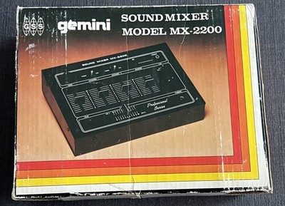 GEMINI MX-2200 RARE CLASSIC DJ MIXER - BLACK VERSION - MINT ! | eBay