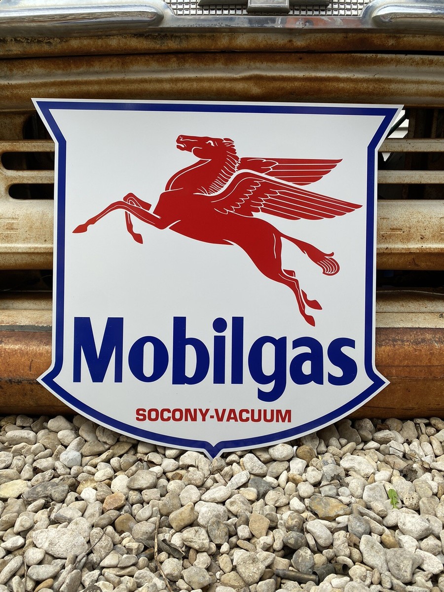 Mobil ガスステーション プライス看板 Antique Vintage Old Style