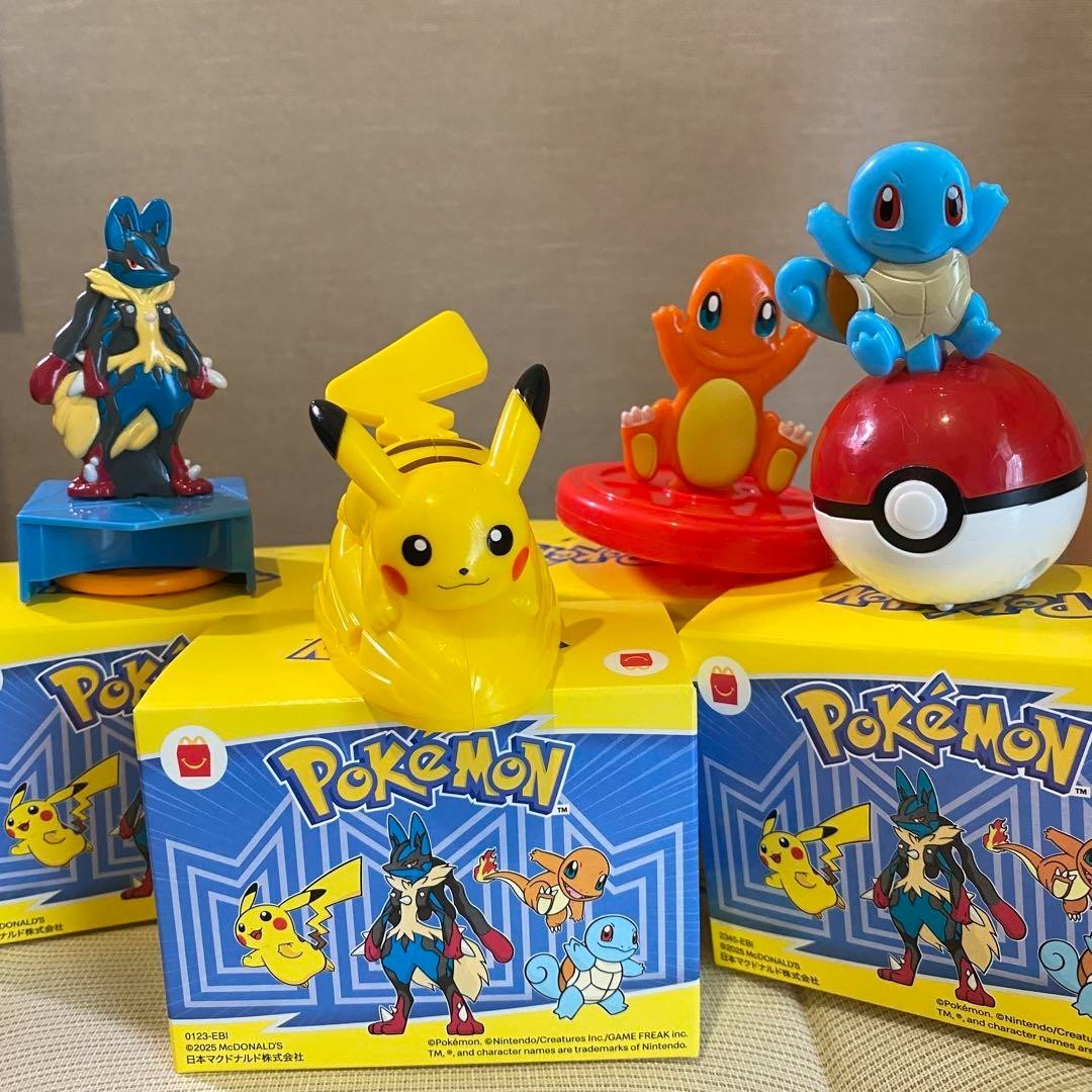 Pokemon 2025 McDonald Japan Happy Meal Toy Figures Complete set of