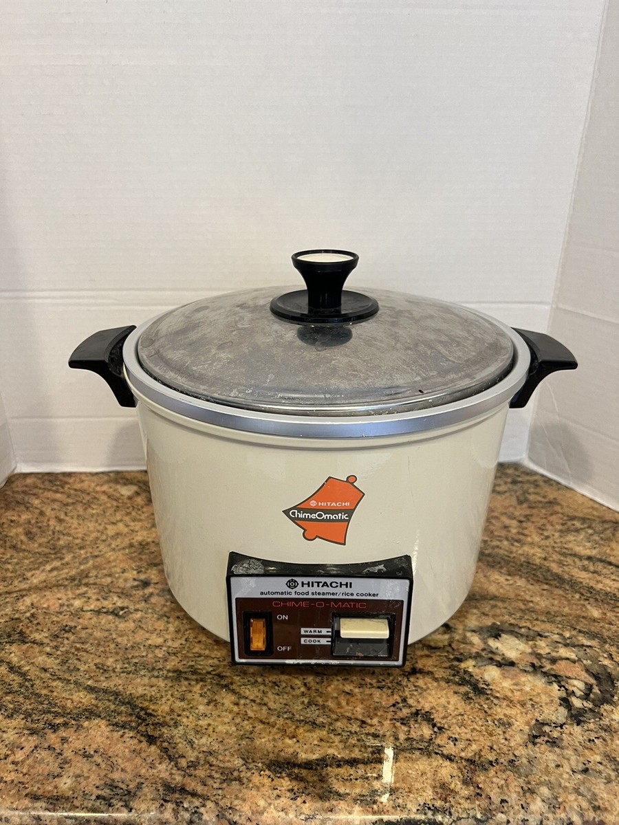 Hitachi 8.3 Cup Chime-O-Matic Food Steamer/Rice Cooker Vintage RD