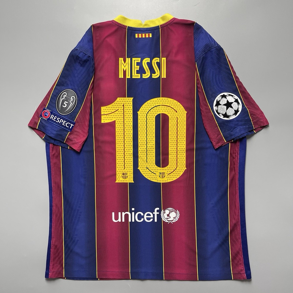 BARCELONA NIKE 2020/2021 FOOTBALL HOME JERSEY #10 MESSI SIZE “XL