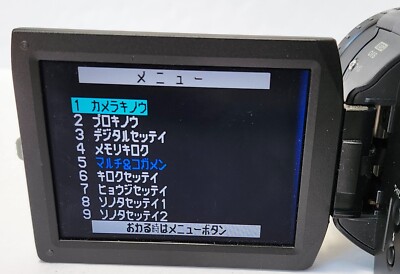 Panasonic NV-GS100 Video Camera MiniDV Japanese No Battery Powers