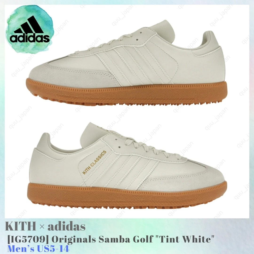 adidas Kith x Samba Spikeless Golf White Gum for Sale