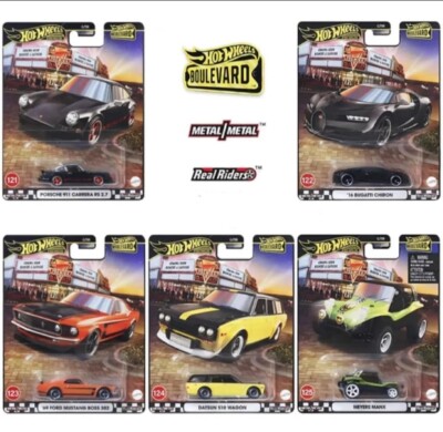 Hot Wheels Premium Boulevard 2025 Mix 2 #121-125 Set of 5 (In