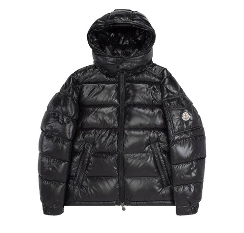 MONCLER MONTGENEVRE Down Jacket Z6HB003 Size 2 Black Wool Padded