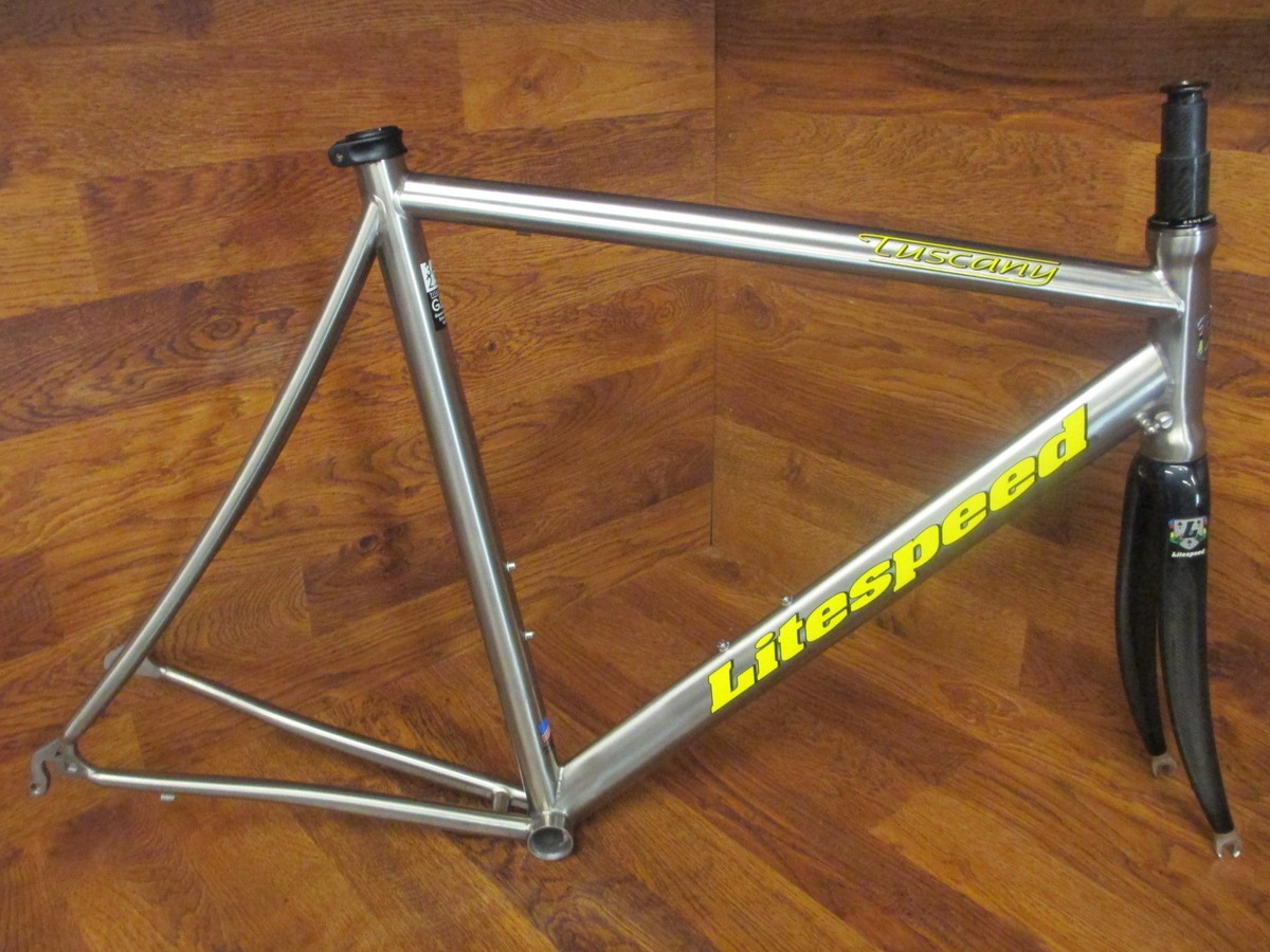 LITESPEED TUSCANY TITANIUM TI ROAD BIKE FRAMESET 57CM LITESPEED