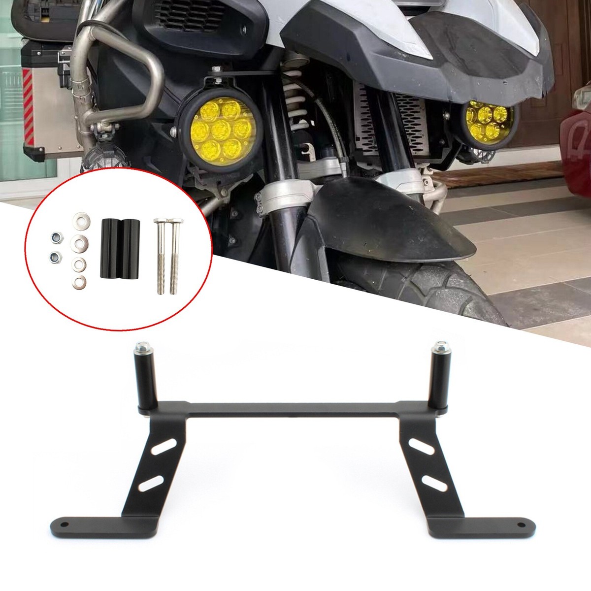 For BMW R1200GS R1250GS ADV Adventure Led Driving Lights Mounting