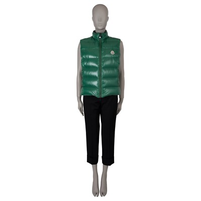 70911 auth MONCLER green nylon GHANY DOWN PUFFER VEST Jacket 4 XL