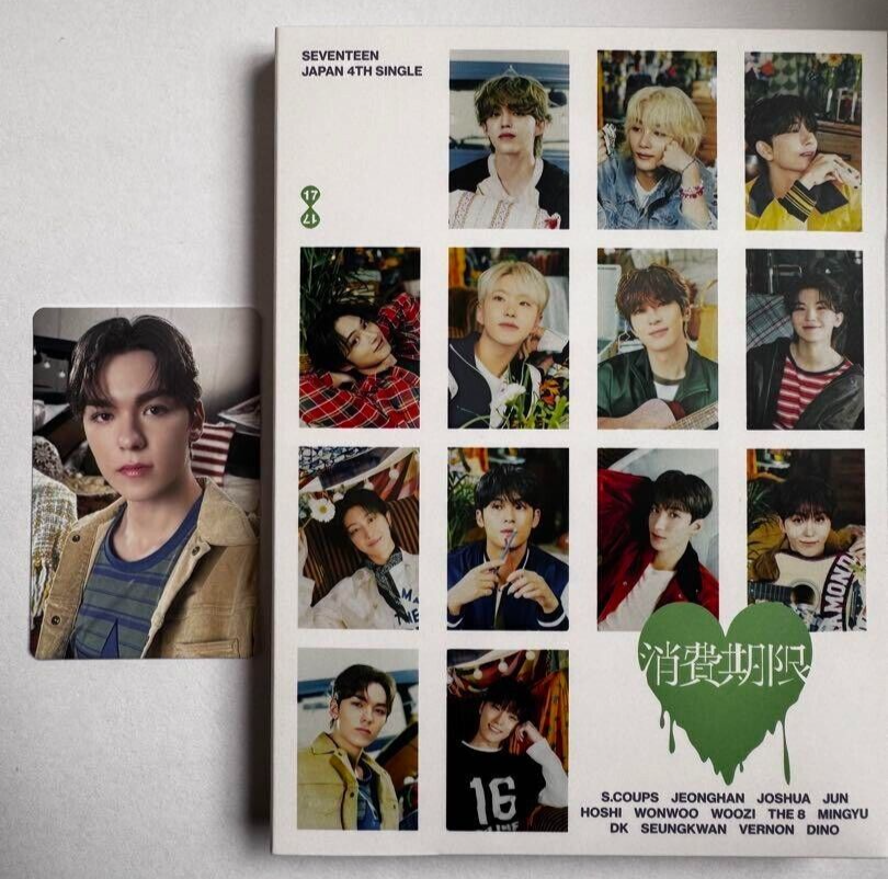 SEVENTEEN VERNON JAPAN SINGLE SHOHIKIGEN CARAT ver CD & PHOTOCARD