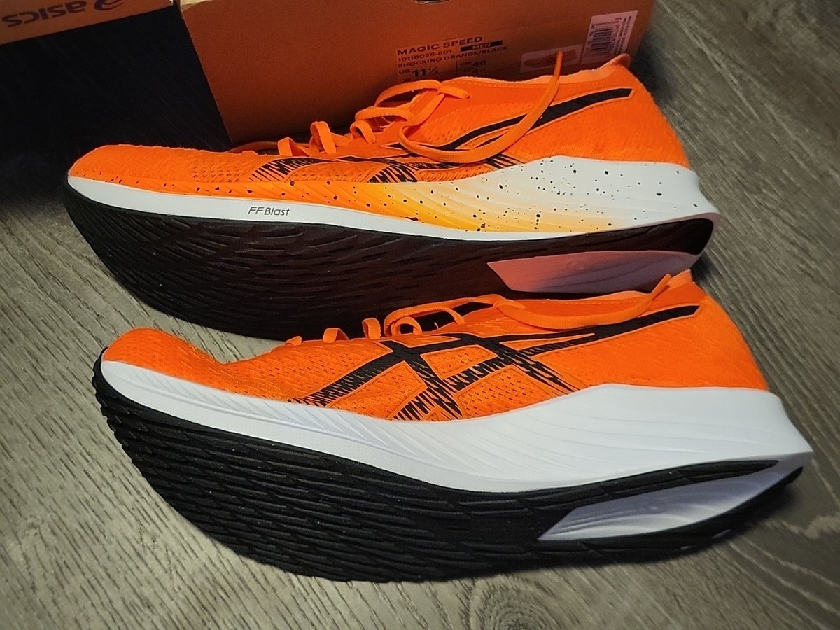 Size 11.5 - Asics Magic Speed Shocking Orange for sale online | eBay