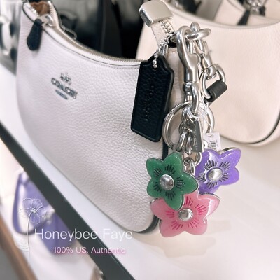 NWT Coach Wildflower Cluster Bag Charm CR924 (excluding The Purse