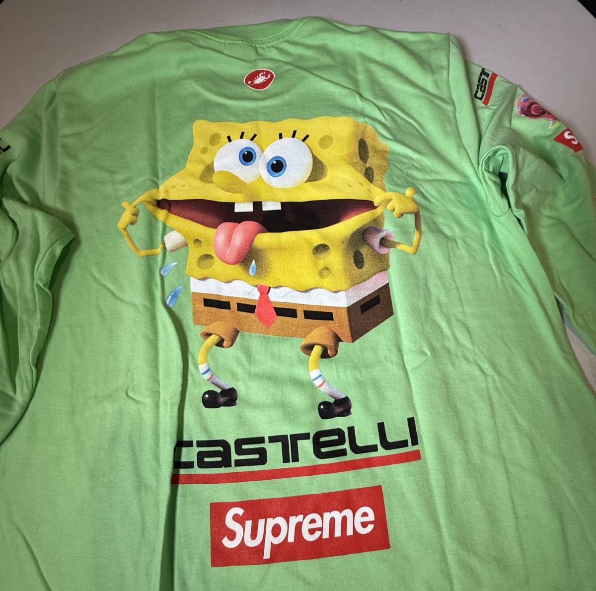 SUPREME x SPONGEBOB SQUAREPANTS x CASTELLI RACING LONG SLEEVE